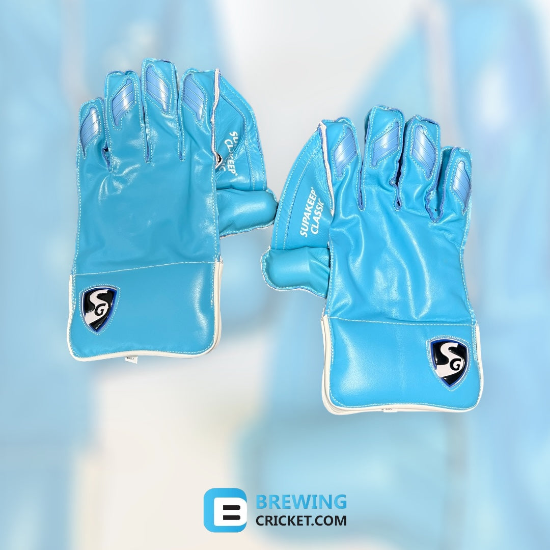 SG. Supakeep Classic Blue Keeping Gloves