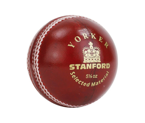 SF Yorker - Red / White Cricket Ball