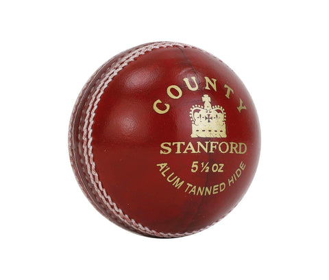 SF County - Red/White Cricket Ball
